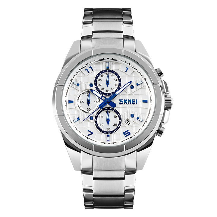 light blue dial watch
