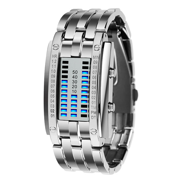 Kreative LED-Armbanduhr für Herrenmode W2309826
