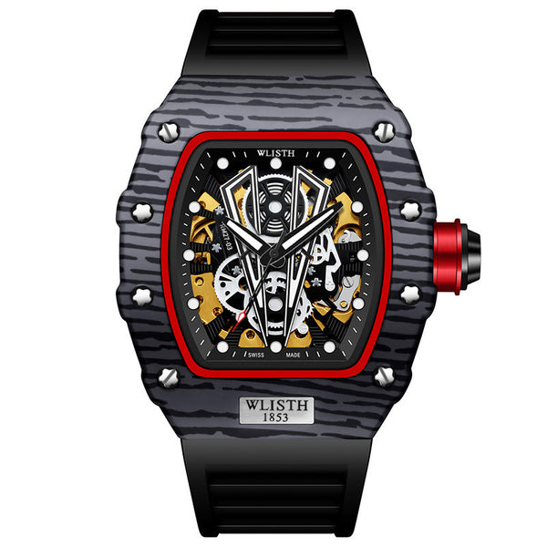 Mechanical hollow out square watch W1110805